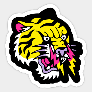 Tiger lightning Sticker